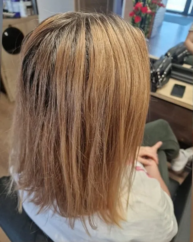 Beżowy blond: przed